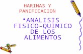 ANALISIS FISICO-QUIMICO DE LOS ALIMENTOS - HARINAS Y PANIFICACION