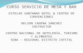 Servicio de Mesa y Bar - Estelar Santamar Hotel & Centro de Convenciones