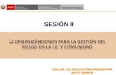 GESTIÓN DE RIESGOS EN LAS I.E. Y COMUNIDAD