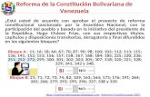 Bloque A Reforma de la Constitucion Bolivariana de Venezuela 2007