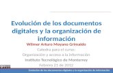 Evolución de los documentos digitales y la organización