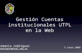 Gestión Cuentas Institucionales UTPL