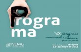 Programa del Congreso de Medicina de familia en Zaragoza