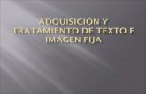 Adquisición y tratamiento de texto e imagen fija