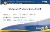 CODIGO DE PROCEDIMIENTO CIVIL II (II Bimestre Abril Agosto 2011)