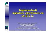 Implementació signatura electrònica en un R.I.S.