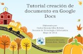 Tutorial creación de documento en google docs