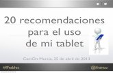 20 recomendaciones para el uso de tu tablet (iPad)