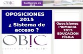 Sistema acceso oposiciones 2015