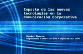 IMPACTO DE LAS NUEVAS TECNOLOGIAS EN LA COMUNICACIÓN CORPORATIVA