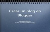Creación de un blog en Blogger