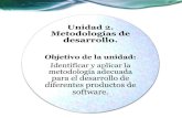 Unidad 2. metodologías de desarrollo DE SOFTWARE