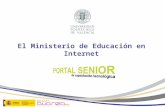 El ministerio de educación en internet