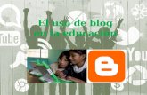 El uso del blog en la educación