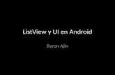 List view y UI en Android