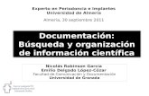 Documentación: Búsqueda y organización de información científica