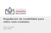 Regulación de usabilidad para sitios web estatales, Mario Carvajal y Juan Saab
