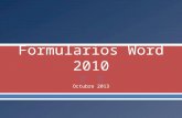 Formularios word 2010