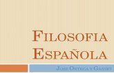 Filosofia Española -  Jose Ortega y Gasset