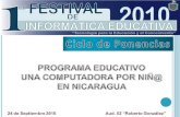 Ciclo de Ponencias: Programa “Una Computadora Por Niño”, Un Nuevo Modelo de Educación.