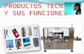 Productos tecnicos y sus funciones