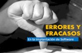 Errores y fracasos en la implantación de Software