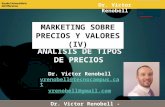 CURSO DE MARKETING DE PRECIOS - TEMA 4 - RENOBELL - TIPOS DE PRECIOS