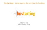 Venta hostarting comparador de precios de hosting