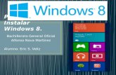 Pasos para instalar windows 8