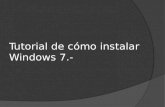 Tutorial de cómo instalar windows 7