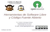 Herramientas de software libre y código fuente abierto