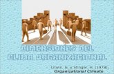 Dimensiones del clima organizacional 1