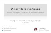 Disseny de la investigació (Selecció d'instruments)