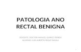 Patologia ano rectal benigna