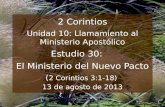 30 el ministerio_del_nuevo_pacto (Estudio Bíblico en 2 Corintios)