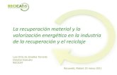 RECUWATT Conference - Lluís Ortiz lecture