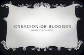 Creacion de blogger maria