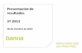 Bankia - Presentación de Resultados 3T 2013