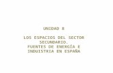 Tema 8. Los espacios del sector secundario. Fuentes de energía e industria en España (I). Materias primas y fuentes de energía