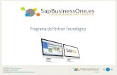 Programa de partner tecnológico SapBusinessOne.es