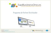 Programa de partner distribuidor SapBusinessOne.es