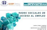 Redes sociales de acceso al empleo observatorio cip