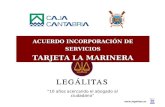 Ventajas de LEGALITAS con la tarjeta La Marinera