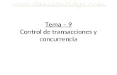 T9 - Transacciones  y concurrencia