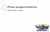 Pinza amperimetrica - Manual de usuario