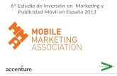 MMA. VI Estudio de Inversión en Marketing y Publicidad Móvil correspondiente al año 2013