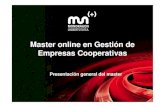 Presentacion master coop 12-13 Univ Mondragon