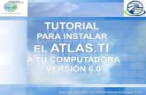 Tutorial Atlas.ti 6.0 para instalar en tu computadora