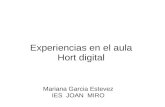 Experiencias en el aula   hort digital