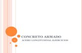 CONCRETO ARMADO - ACERO LONGITUDINAL - EJEMPLOS